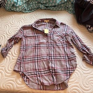 purple/gray flannel